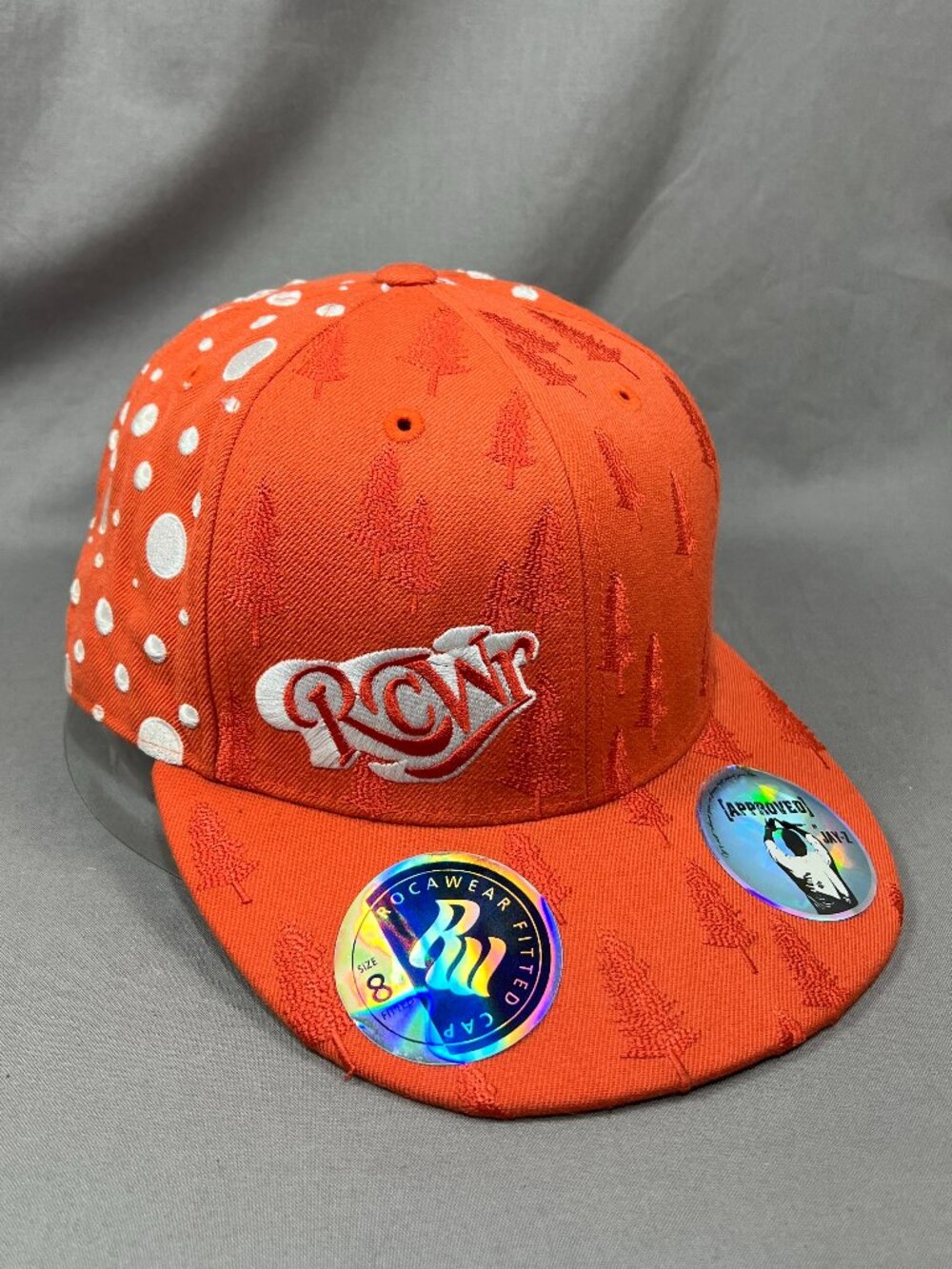 Vtg Rocawear RCWR Jay Z Fitted 8 Hat Tree Polka Dots All Over Streetwear Cap Y2K